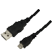 LogiLink CU0057 Regular USB 2.0 to micro USB Cable Μαύρο 0.6m (CU0057) 1τμχ