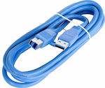 Jb Systems USB 3.0 Kabel USB-A-Stecker - USB-B-Stecker Blau 2m