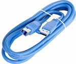 Jb Systems 2m USB 3.0 Cable A-Male to B-Male Blue