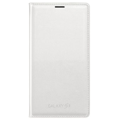 Samsung Buchen Sie Synthetisches Leder Weiß (Galaxy S5) EF-WG900BWEGWW
