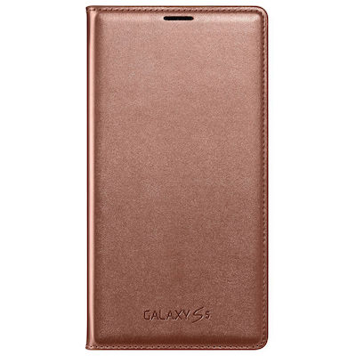 Samsung Buchen Sie Synthetisches Leder Rose Gold (Galaxy S5) EF-WG900BFEGWW