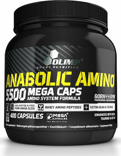 Olimp Sport Nutrition Anabolic Amino 5500 Mega 400 Κάψουλες Unflavoured