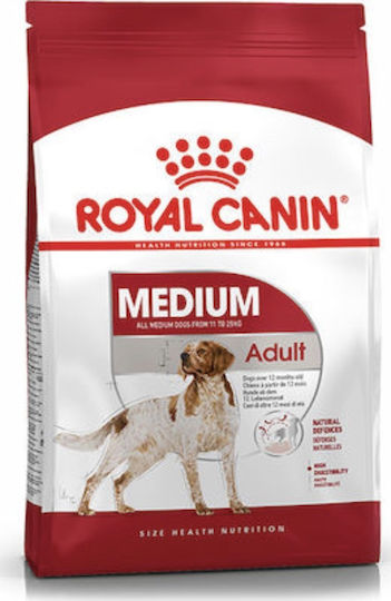 Royal Canin Medium Adult 4kg Hrană Uscată pentru Câini Adulţi de Rase Medii cu Păsări de curte
