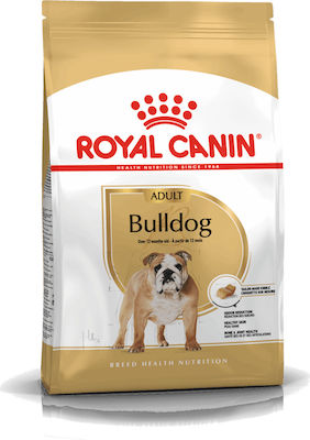 Royal Canin Adult Bulldog 12kg Trockenfutter für erwachsene Hunde kleiner Rassen mit Geflügel und Reis