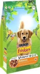 Purina Friskies Vitafit Balance 1.5kg Dry Food for Adult Dogs with Chicken and Vegetables