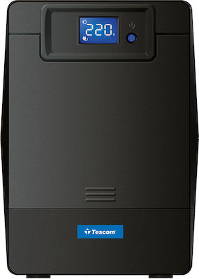 Tescom Leo LCD 2000AP UPS Line-Interactive 2000VA 1200W cu 4 Schuko Prize