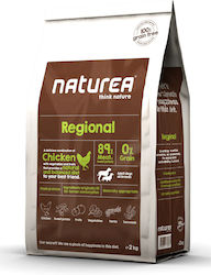 Naturea Regional 2kg Ξηρά Τροφή χωρίς Σιτηρά για Ενήλικους Σκύλους με Κοτόπουλο