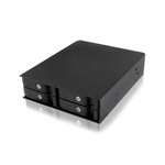 RaidSonic Icy Box IB-2240SSK Πλαίσιο Για Σκληρούς Δίσκους Backplane IcyBox 4x2,5" SATA/SAS HDD/SSD to 5,25" bay Μαύρο (20316)