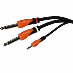 Bespeco SLYMSJ180 Cable 2 x 6.3mm male - 3.5mm male 1.8m (SLYMSJ180)