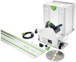 Festool TS 75 EBQ-Plus-FS Δισκοπρίονο 1600W με Ρύθμιση Ταχύτητας και με Σύστημα Αναρρόφησης