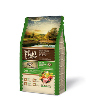 Sam's Field Puppy 0.8kg Dry Food With Few Grains for Puppies with Corn, Chicken and Potatoes