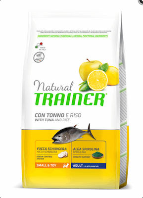 Natural Trainer Adult Mini 2kg Trockenfutter Diät für erwachsene Hunde kleiner Rassen mit Thunfisch und Reis