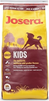 Josera Junior Kids 15kg Ξηρά Τροφή χωρίς Γλουτένη για Κουτάβια με Κρέας, Πουλερικά και Ρύζι