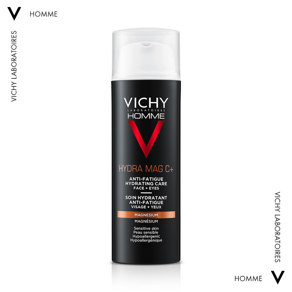 Vichy Homme Hydra Mag C+ 24ωρο Ενυδατικό Ανδρικό Gel Προσώπου με Βιταμίνη C 50ml