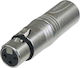 Neutrik NA3F5M Μετατροπέας XLR male σε XLR female Ασημί