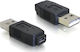 DeLock Конвертор USB-A мъжки към micro USB женски Черен 1бр 65029