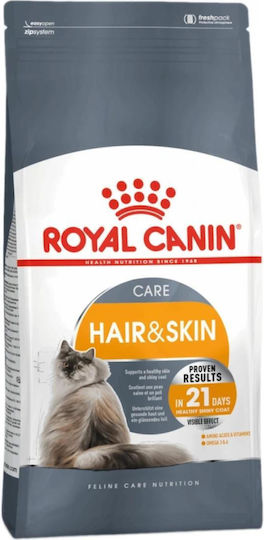 Royal Canin Hair & Skin Care Dry Food for Adult Cats with Poultry 0.4kg