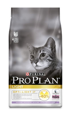 Purina Pro Plan OptiLight Adult Ξηρά Τροφή για Ενήλικες Γάτες με Γαλοπούλα 1.5kg