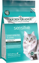 Arden Grange Sensitive Dry Food for Adult Cats with Fish / Potatoes 0.4kg