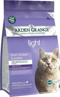 Arden Grange Light Trockenfutter für erwachsene Katzen mit Huhn / Kartoffeln 4kg