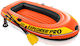 Intex Explorer Pro 300 Inflatable Boat for 3 Adults with Paddles & Pump 244x177cm Red