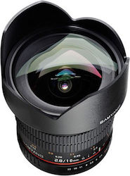Samyang Crop Φωτογραφικός Φακός 10mm f/2.8 ED AS NCS CS Wide Angle για Canon EF Mount Black