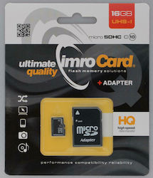 IMRO microSDHC 16GB Class 10 U1 UHS-I with Adapter
