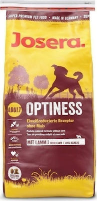 Josera Optiness 15kg Ξηρά Τροφή χωρίς Σιτηρά για Ενήλικους Σκύλους με Ρύζι, Αρνί και Πουλερικά