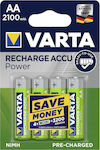 Varta Recharge Accu Power Επαναφορτιζόμενες Μπαταρίες AA Ni-MH 2100mAh 1.2V 4τμχ