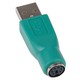 Μετατροπέας USB-A male σε PS/2 female Πράσινο 1τμχ