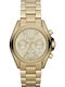 Michael Kors Bradshaw Women's Watch Chronograph with Gold Metal Bracelet