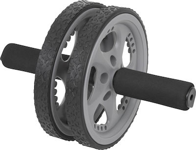 Amila 44072 Abdominal Wheel Black with Anti-Slip Handles