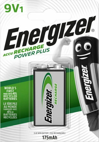 Energizer Power Plus Презареждаща батерия 9V Ni-MH 175mAh 1бр
