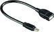 HAMA 39626 Convertor Mini USB Masculin în USB-A Feminin 1 Bucată