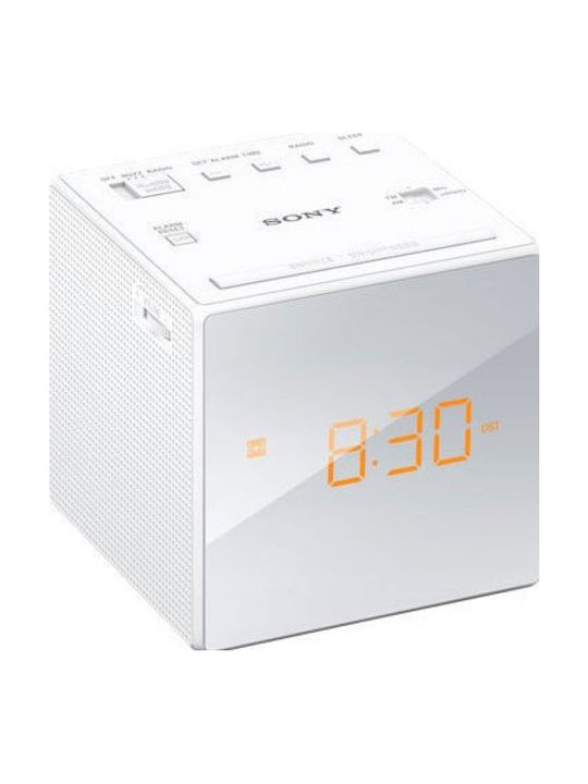 Sony Ψηφιακό Ρολόι Επιτραπέζιο με Ξυπνητήρι White ICF-C1W