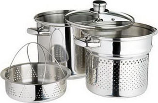 Kitchen Craft Tiefer Edelstahl-Topf 4Es / 20cm