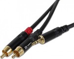 Power Dynamics 3.5mm male - RCA male Cable Black 1.5m (177.033)