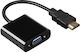 HAMA Convertor HDMI masculin în 3.5mm / VGA feminin (00054569)
