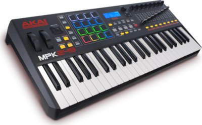 Akai Midi Keyboard MPK-249 με 49 Πλήκτρα σε Μαύρο Χρώμα