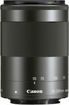 Canon Crop Φωτογραφικός Φακός EF-M 55-200mm f/4.5-6.3 IS STM Standard Zoom για Canon EF-M Mount Black