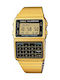 Casio Digital Watch Battery with Gold Metal Bracelet