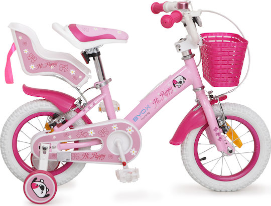 Byox Puppy 12" Kids Bicycle BMX Pink