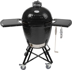 Primo Kamado All In One Ceramică Rotund Grătar cu Cărbune cu Capac, Roți și Suprafață Auxiliară 47buccm.