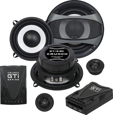 Crunch Set Auto-Lautsprecher GTi5.2C Autolautsprecher 5" mit 80W RMS (2 Weg)