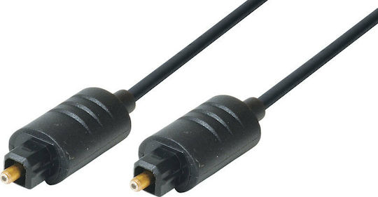 Heitech Optical Audio Cable TOS male - TOS male Μαύρο 1.0m (09004061)
