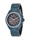 Ferrucci Watch with Blue Metal Bracelet