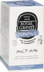 Royal Green Multivitamin für Energie, Stärkung des Immunsystems & die Haare 60 Registerkarten