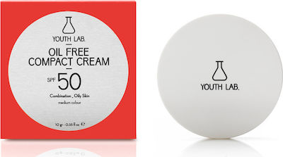 Youth Lab. Oil Free Sonnenschutz Pulver Für das Gesicht SPF50 mit Farbe Medium 10gr