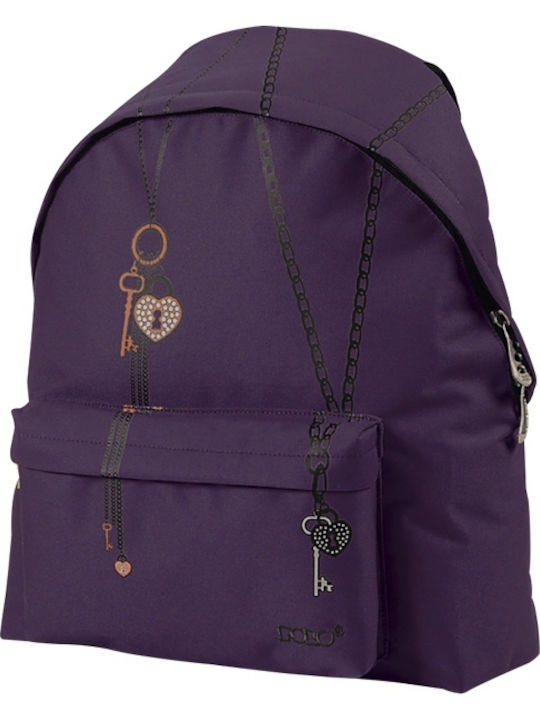 Polo School Bag Backpack Junior High-High School in Purple color 2017