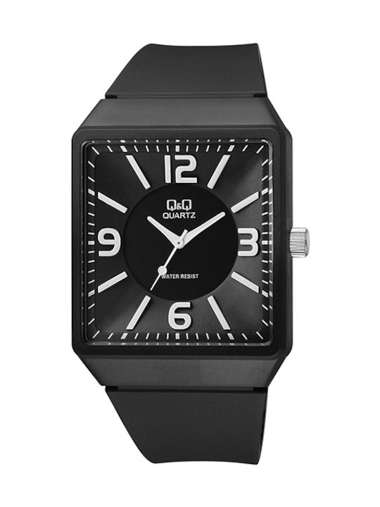 Q&Q Uhr Batterie mit Schwarz